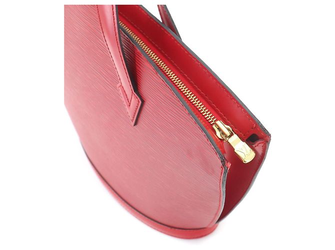 Borsa Tote Louis Vuitton Epi Saint Jacques Rosso - vista 9