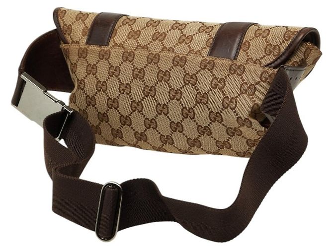 Borsa a tracolla Gucci GG Canvas Marrone Beige - vista 2