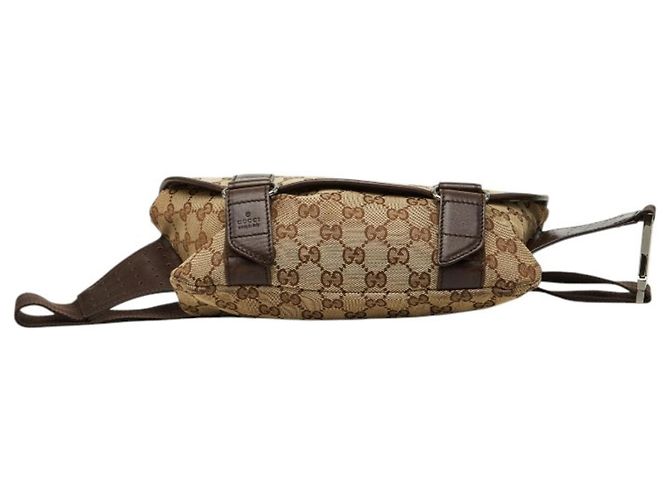 Borsa a tracolla Gucci GG Canvas Marrone Beige - vista 3