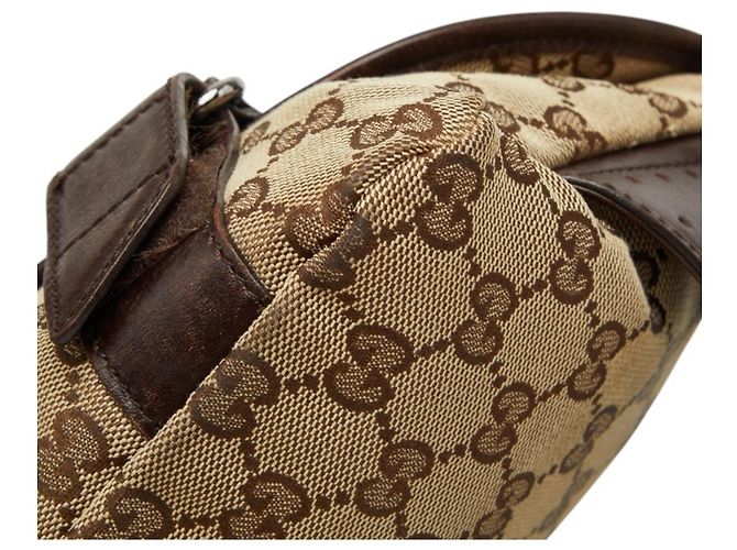 Borsa a tracolla Gucci GG Canvas Marrone Beige - vista 4