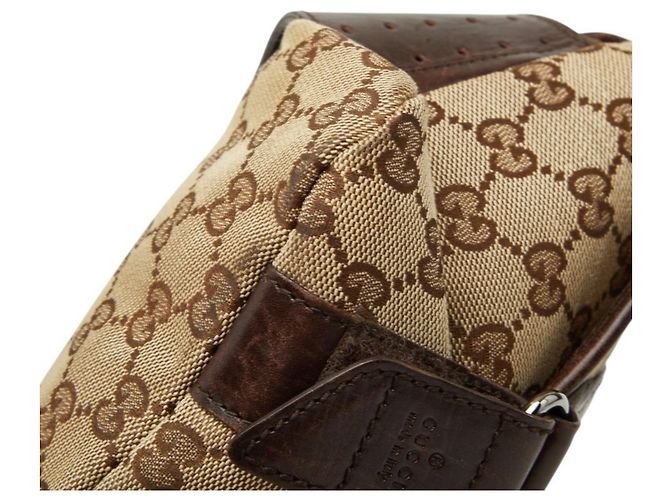 Borsa a tracolla Gucci GG Canvas Marrone Beige - vista 5