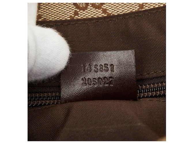Borsa a tracolla Gucci GG Canvas Marrone Beige - vista 9