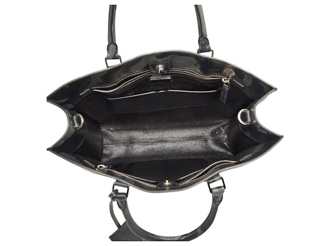 Borsa Prada Triangle Logo Plate Camouflage Marrone Nero Porpora - vista 13