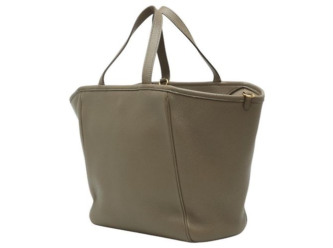 Céline Borsa cabas Celine Small Fold in pelle beige - vista 2