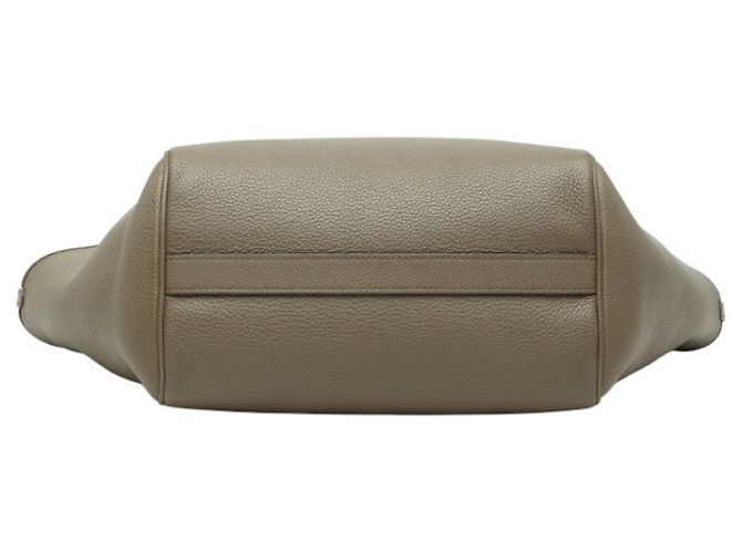 Céline Borsa cabas Celine Small Fold in pelle beige - vista 3