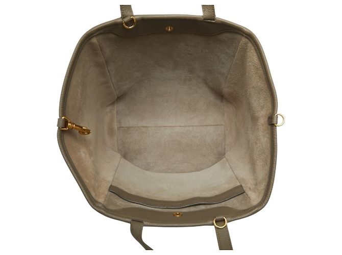 Céline Borsa cabas Celine Small Fold in pelle beige - vista 8