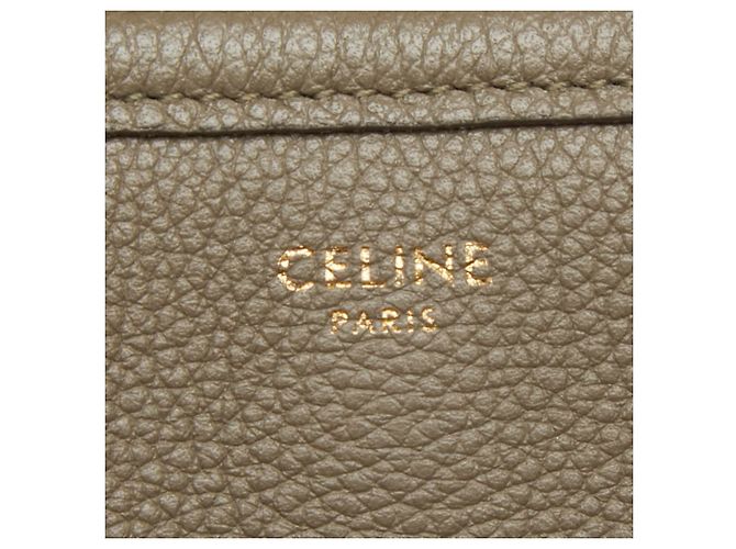 Céline Borsa cabas Celine Small Fold in pelle beige - vista 9