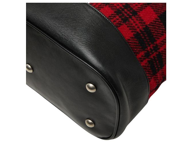 Saint Laurent Tweed Rucksack Rot - Ansicht 4