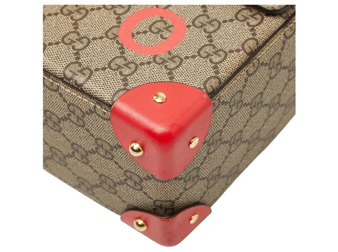 Borsa Gucci GG Small Bamboo Rosso Beige - vista 4