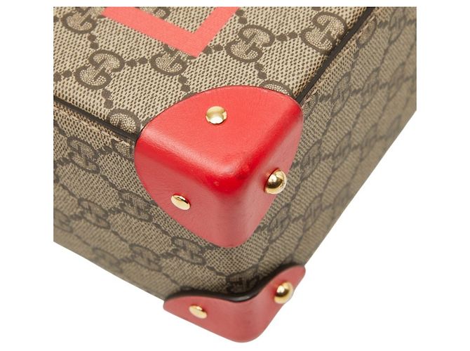 Borsa Gucci GG Small Bamboo Rosso Beige - vista 5