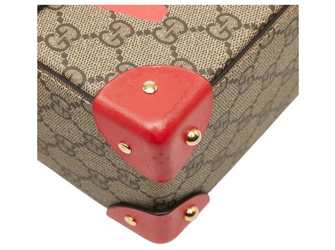 Borsa Gucci GG Small Bamboo Rosso Beige - vista 7
