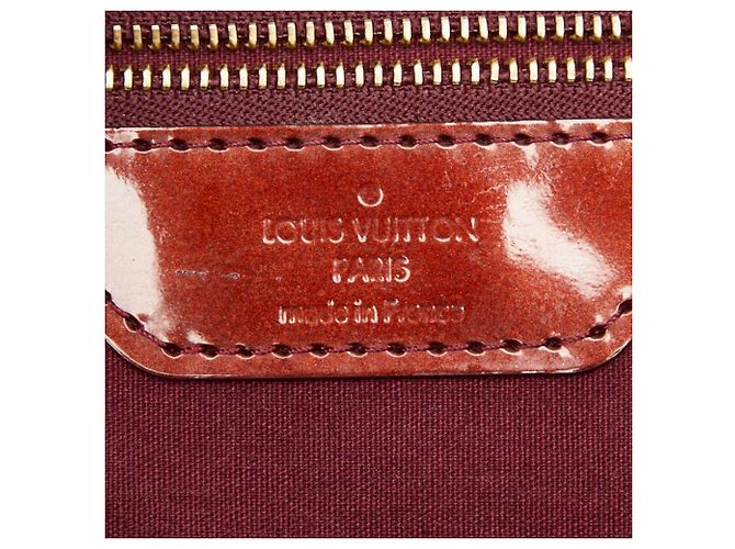 Borsa Tote Louis Vuitton Monogram Vernis Wilshire MM Rosso - vista 10