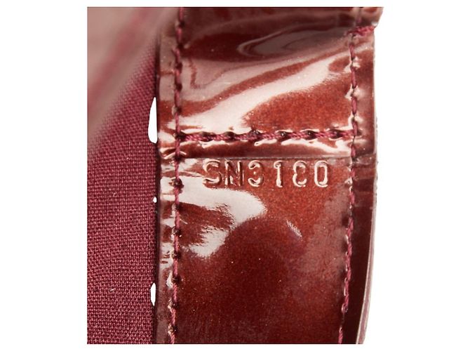 Borsa Tote Louis Vuitton Monogram Vernis Wilshire MM Rosso - vista 11