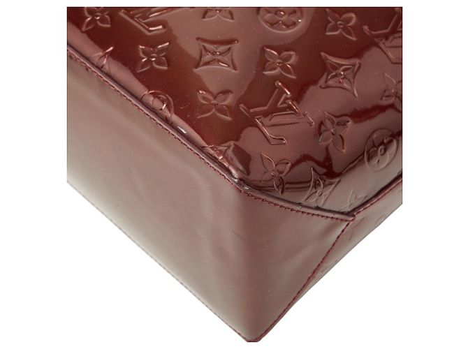 Borsa Tote Louis Vuitton Monogram Vernis Wilshire MM Rosso - vista 4