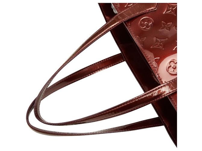 Borsa Tote Louis Vuitton Monogram Vernis Wilshire MM Rosso - vista 8