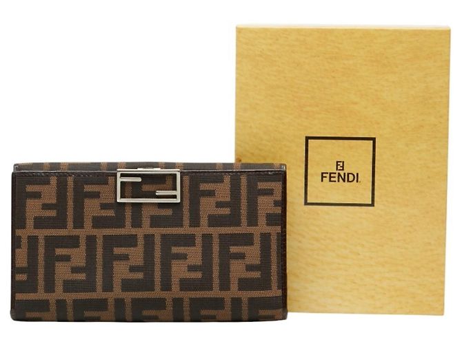 Fendi Zucca Long Wallet Braun Schwarz - Ansicht 15