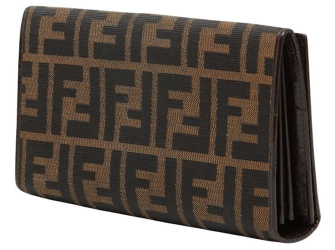 Fendi Zucca Long Wallet Braun Schwarz - Ansicht 2