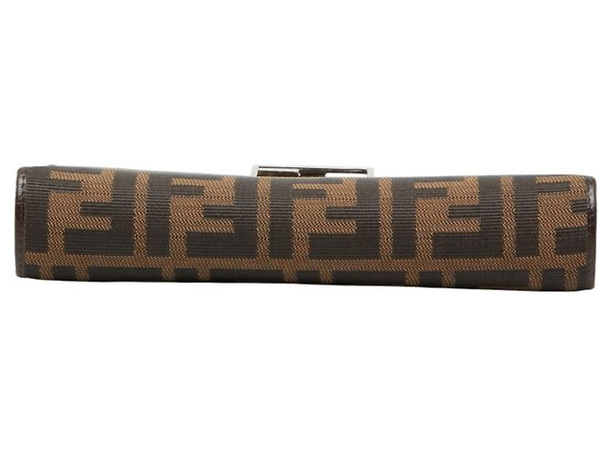 Fendi Zucca Long Wallet Braun Schwarz - Ansicht 3