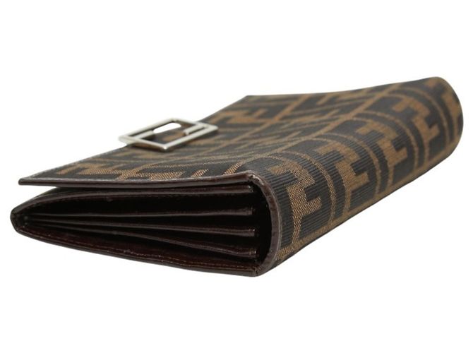 Fendi Zucca Long Wallet Braun Schwarz - Ansicht 5