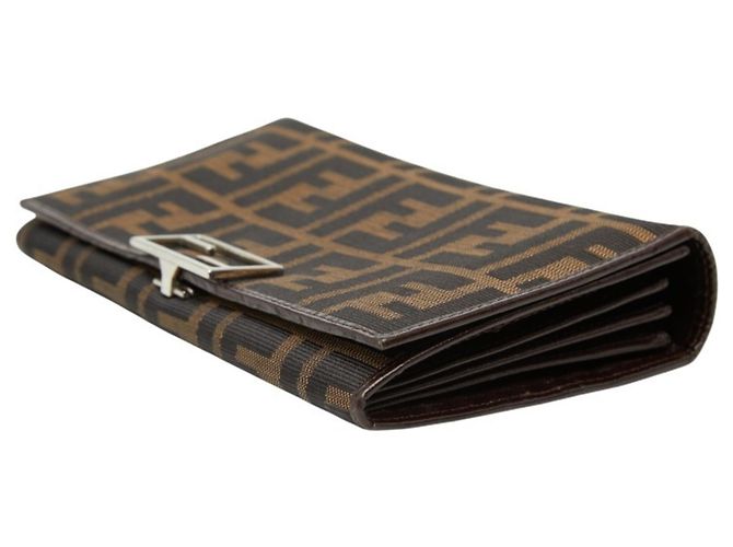Fendi Zucca Long Wallet Braun Schwarz - Ansicht 6