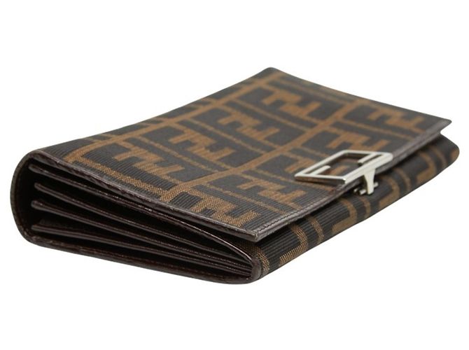 Fendi Zucca Long Wallet Braun Schwarz - Ansicht 7