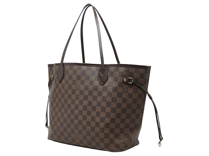 Borsa Tote Louis Vuitton Damier Neverfull MM Marrone - vista 2