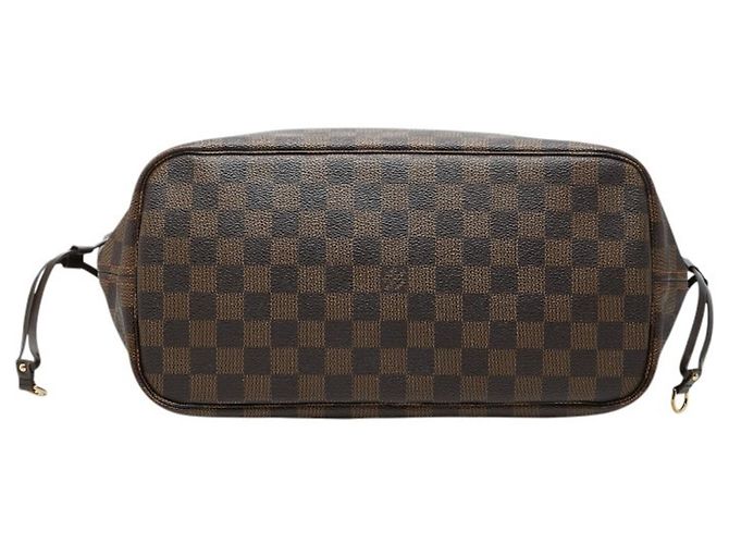 Borsa Tote Louis Vuitton Damier Neverfull MM Marrone - vista 3