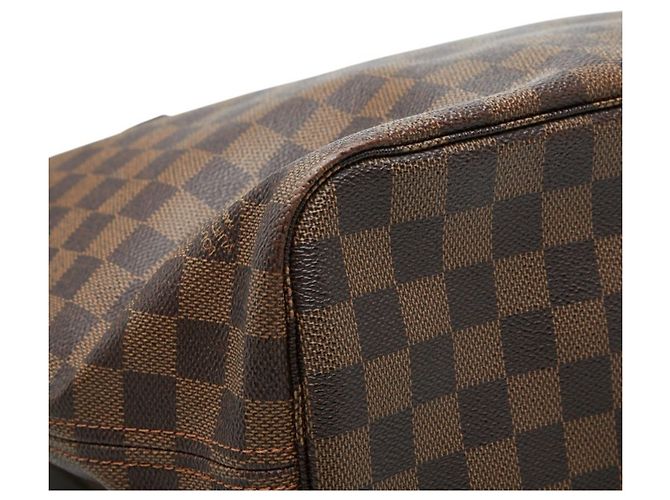 Borsa Tote Louis Vuitton Damier Neverfull MM Marrone - vista 5