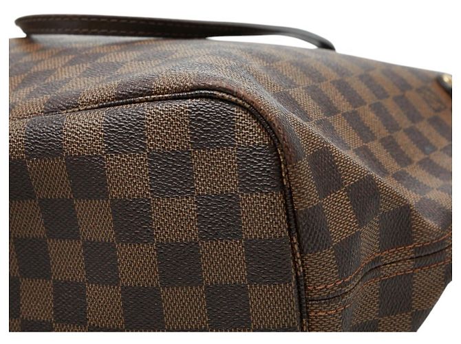 Borsa Tote Louis Vuitton Damier Neverfull MM Marrone - vista 6