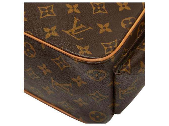 Borsa Louis Vuitton Monogram Excentri Cité Marrone - vista 6
