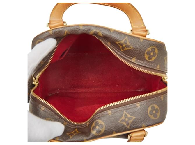 Borsa Louis Vuitton Monogram Excentri Cité Marrone - vista 9