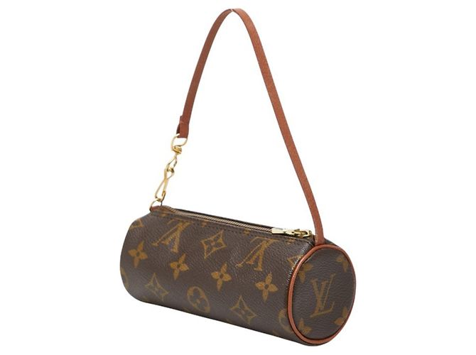 Pochette Borsa a Mano Louis Vuitton Monogram Papillon Marrone - vista 2