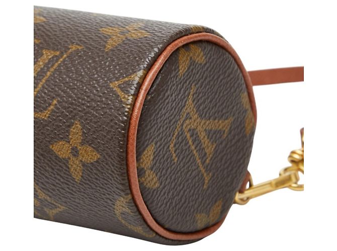 Pochette Borsa a Mano Louis Vuitton Monogram Papillon Marrone - vista 4