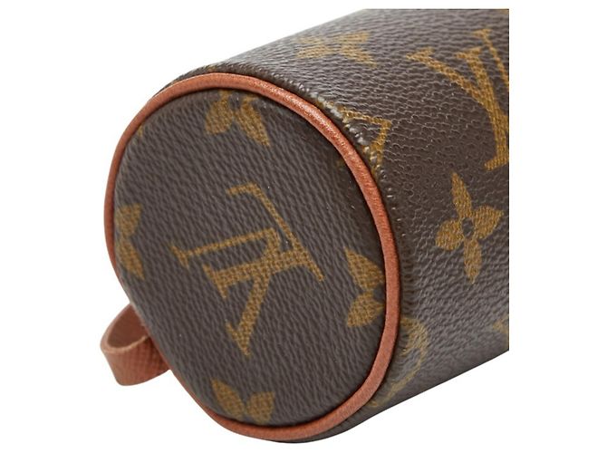 Pochette Borsa a Mano Louis Vuitton Monogram Papillon Marrone - vista 5