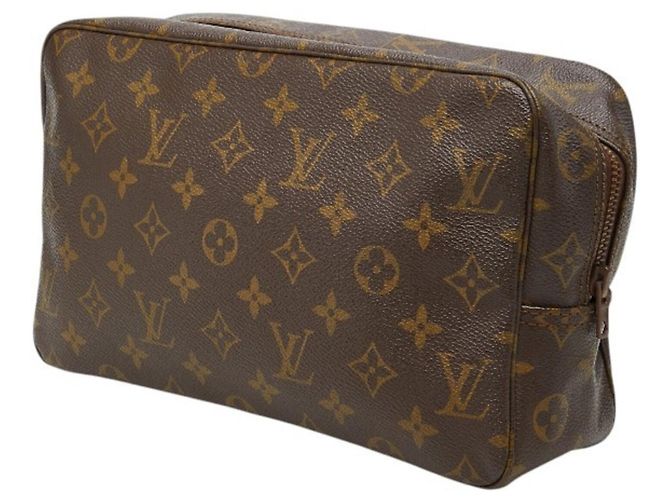 Louis Vuitton Monogram Trousse Toilette 28 Clutch Marrone - vista 2