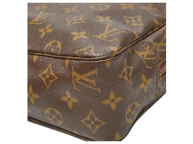 Louis Vuitton Monogram Trousse Toilette 28 Clutch Marrone - vista 4