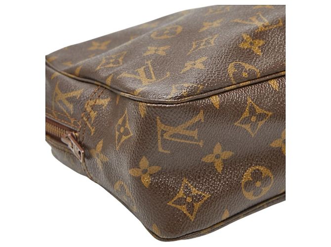 Louis Vuitton Monogram Trousse Toilette 28 Clutch Marrone - vista 5