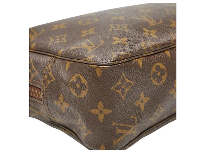 Louis Vuitton Monogram Trousse Toilette 28 Clutch Marrone - vista 7