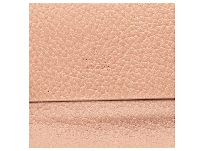 Portacarte in pelle rosa Gucci GG Marmont - vista 7
