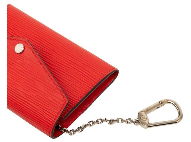 Louis Vuitton Epi Clefs Rabat Geldbörse/Münzbeutel Rot - Ansicht 4