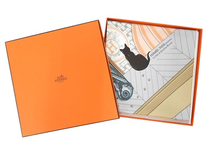 Silk In Hermès Foulard in seta Hermes Carre 90 MYSTERE AU 24 Multicolore Beige - vista 2