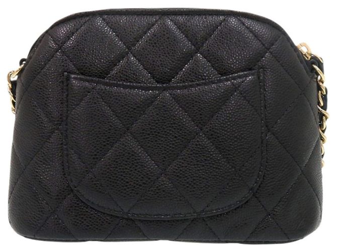 Borsa a tracolla Chanel Matelassé Mini Chain Nero - vista 2