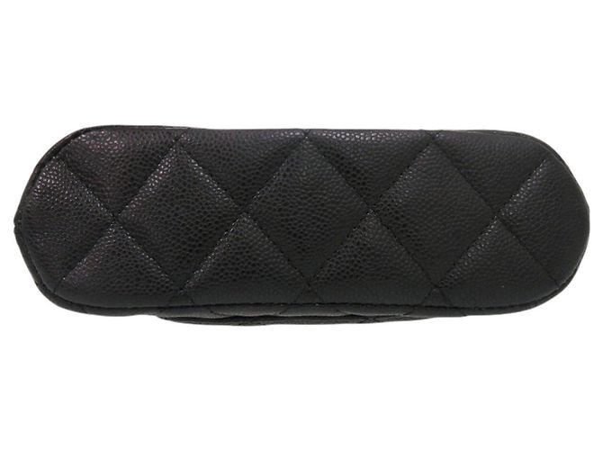 Borsa a tracolla Chanel Matelassé Mini Chain Nero - vista 3