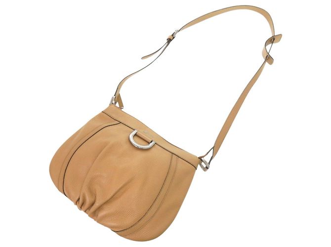 Borsa a tracolla Abbey in pelle camel Gucci Marrone Cammello - vista 5