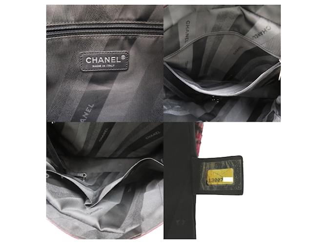 Borsa Chanel Matelassé Coco Mark Nero Rosa - vista 7