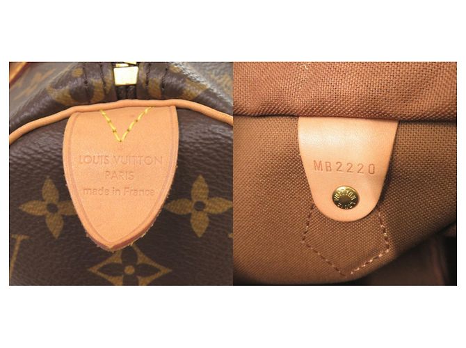 Borsa Louis Vuitton New Speedy 25 Monogram Marrone Monogramma - vista 10