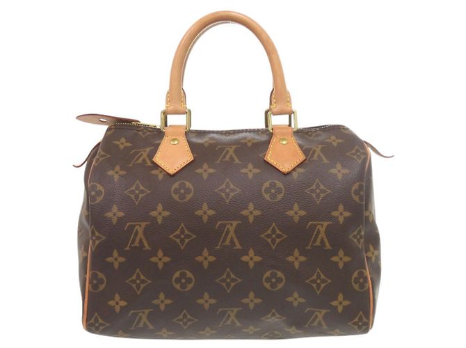 Borsa Louis Vuitton New Speedy 25 Monogram Marrone Monogramma - vista 2
