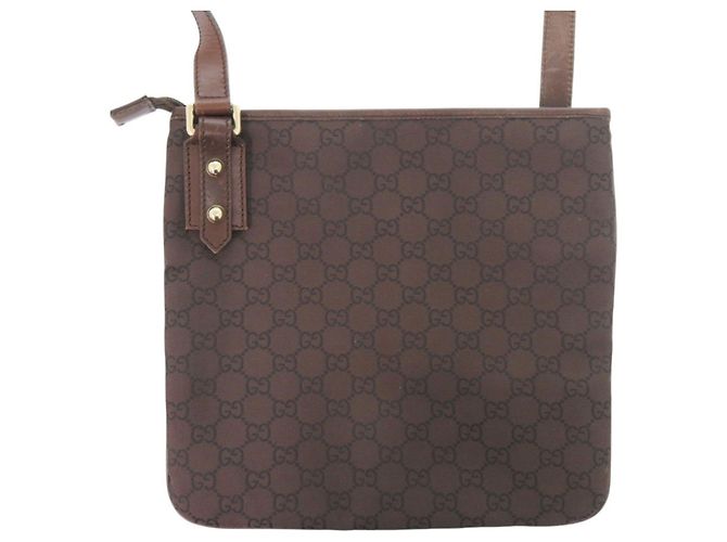 Borsa a tracolla Gucci GG Supreme marrone - vista 2