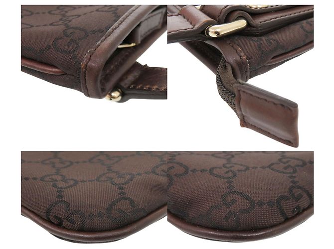 Borsa a tracolla Gucci GG Supreme marrone - vista 3
