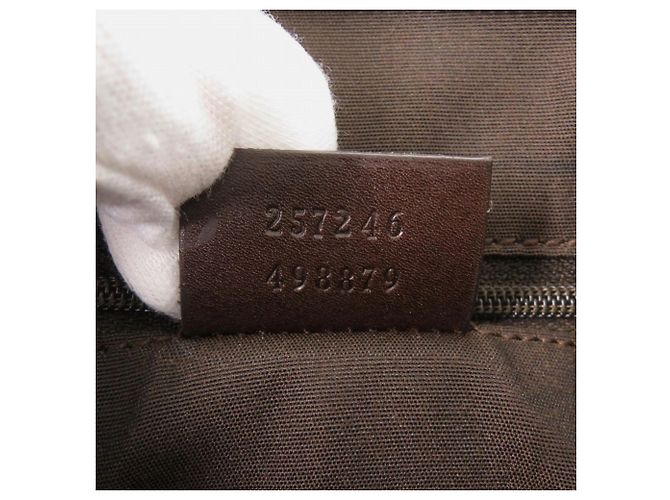 Borsa a tracolla Gucci GG Supreme marrone - vista 8